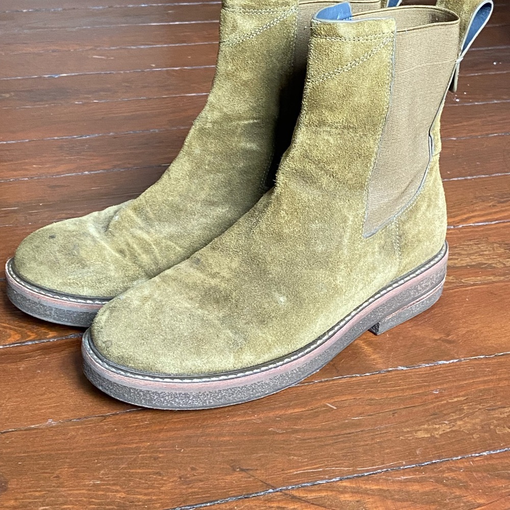 Franco Sarto Chelsea Boots - Olive Green